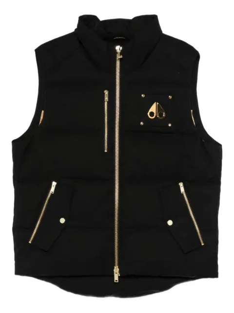 Moose Knuckles zip logo vest