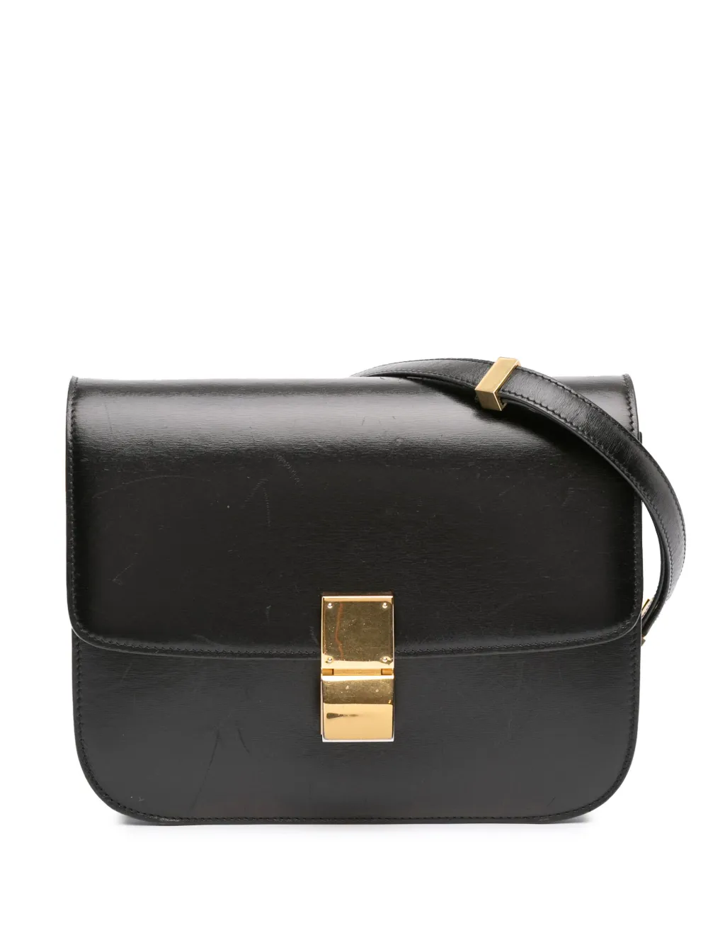 Celine Pre-Owned Borsa a tracolla Classic Box in pelle di vitello media 2000-2025 | nero | Image 1