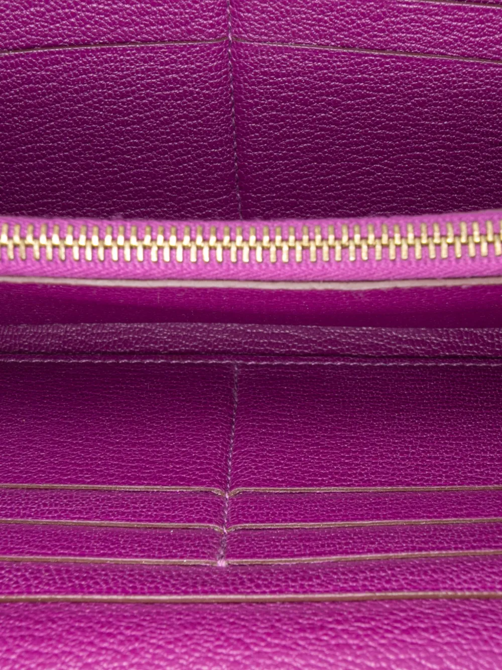 Pre-owned Hermes 2014 Chevre Mysore Leather Kelly Wallet Long Wallets In Purple