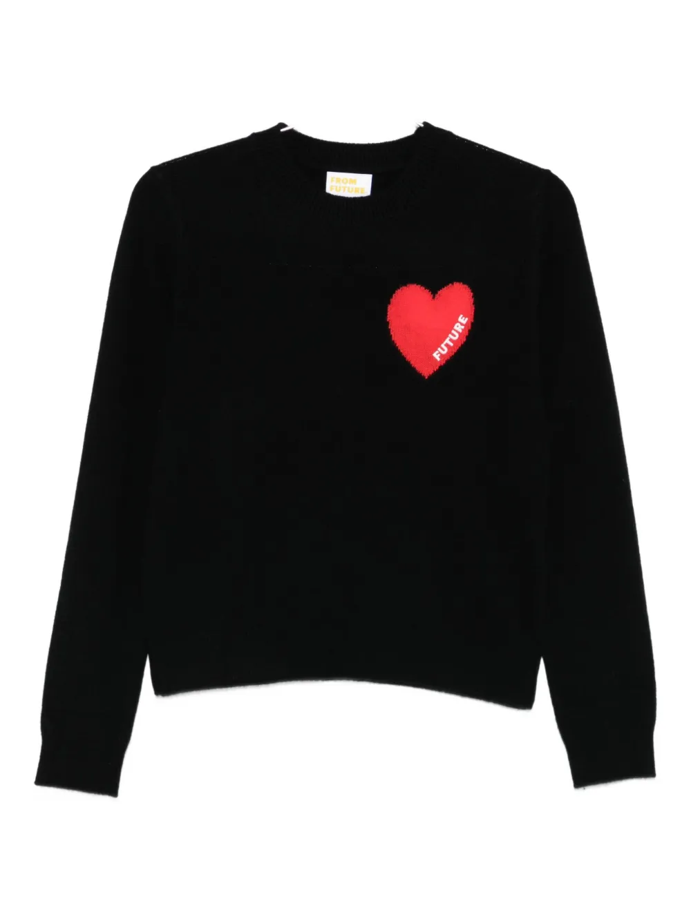 From Future Heart Graphic Knitwear In Black