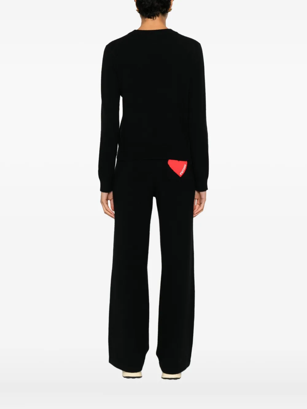 From Future Heart Graphic Knitwear In Black