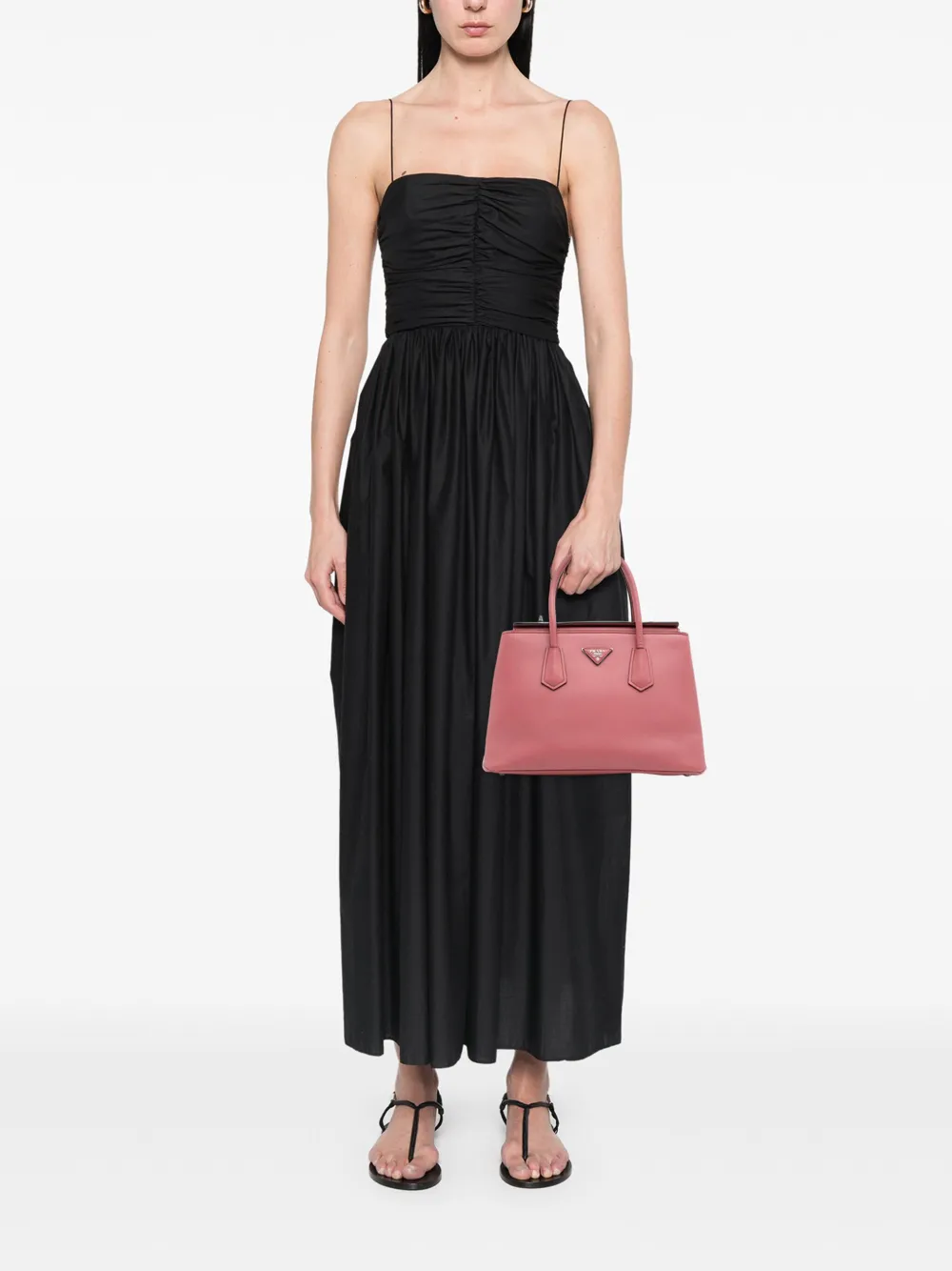 Prada Pre-Owned 2010-2025 Saffiano Cuir Turnlock Twin satchel | Pre-Owned | Image 2