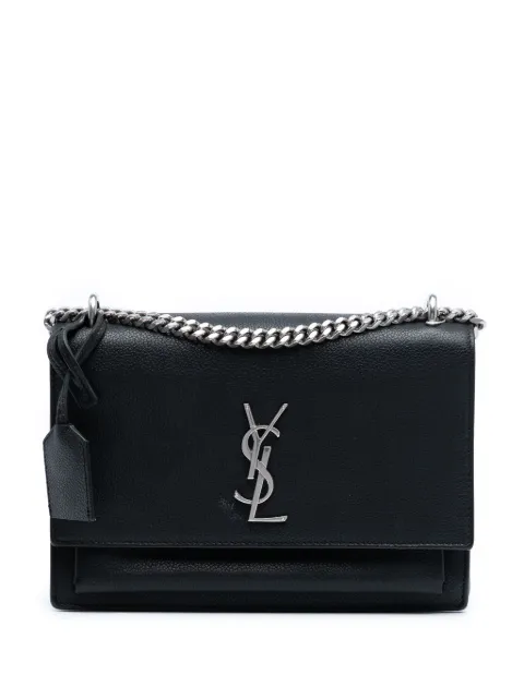 Saint Laurent Pre-Owned Monogram Sunset 粒面小牛皮中号斜挎包（2016年典藏款）