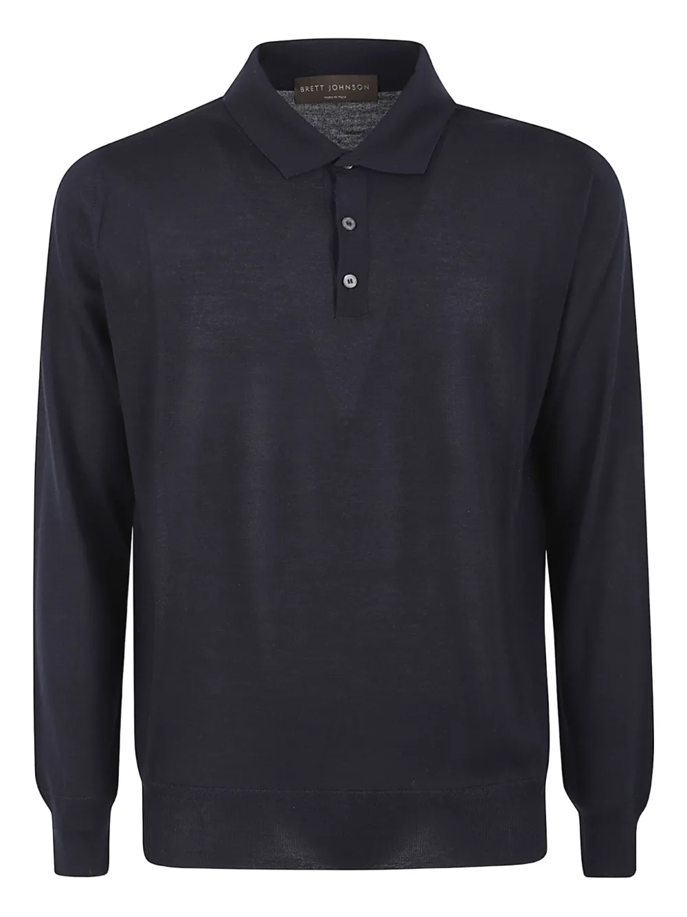 Brett Johnson playera tipo polo de cachemira | azul | Image 1