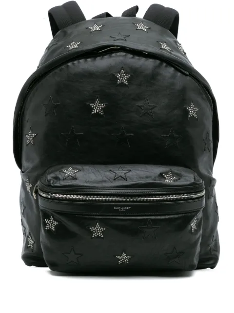 Saint Laurent Pre-Owned 2015 Leather Star Studded City backpack