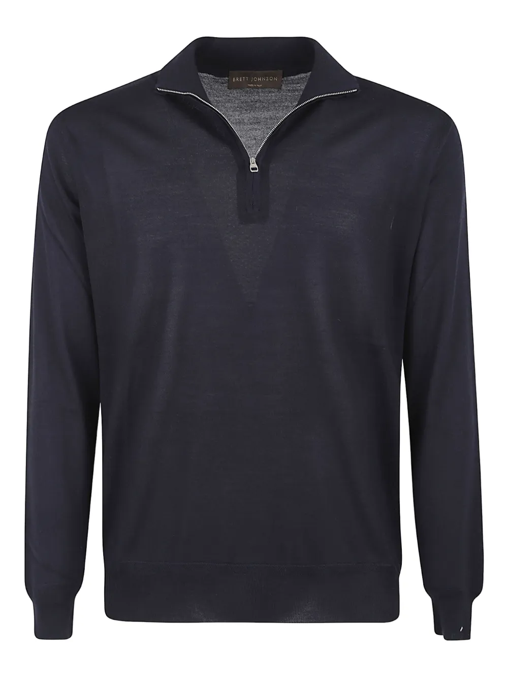Brett Johnson zip cashmere T-shirt | Blue | Image 1