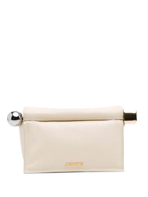 Jacquemus Pre-Owned 2010-2025 Smooth Calfskin La Pochette Rond Carre clutch bag