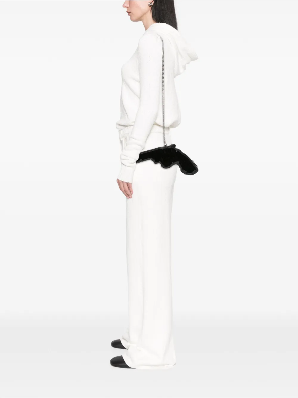 Saint Laurent Pre-Owned 2013-2025 Sequined Bo Gun Chain crossbody bag | Black | Image 1