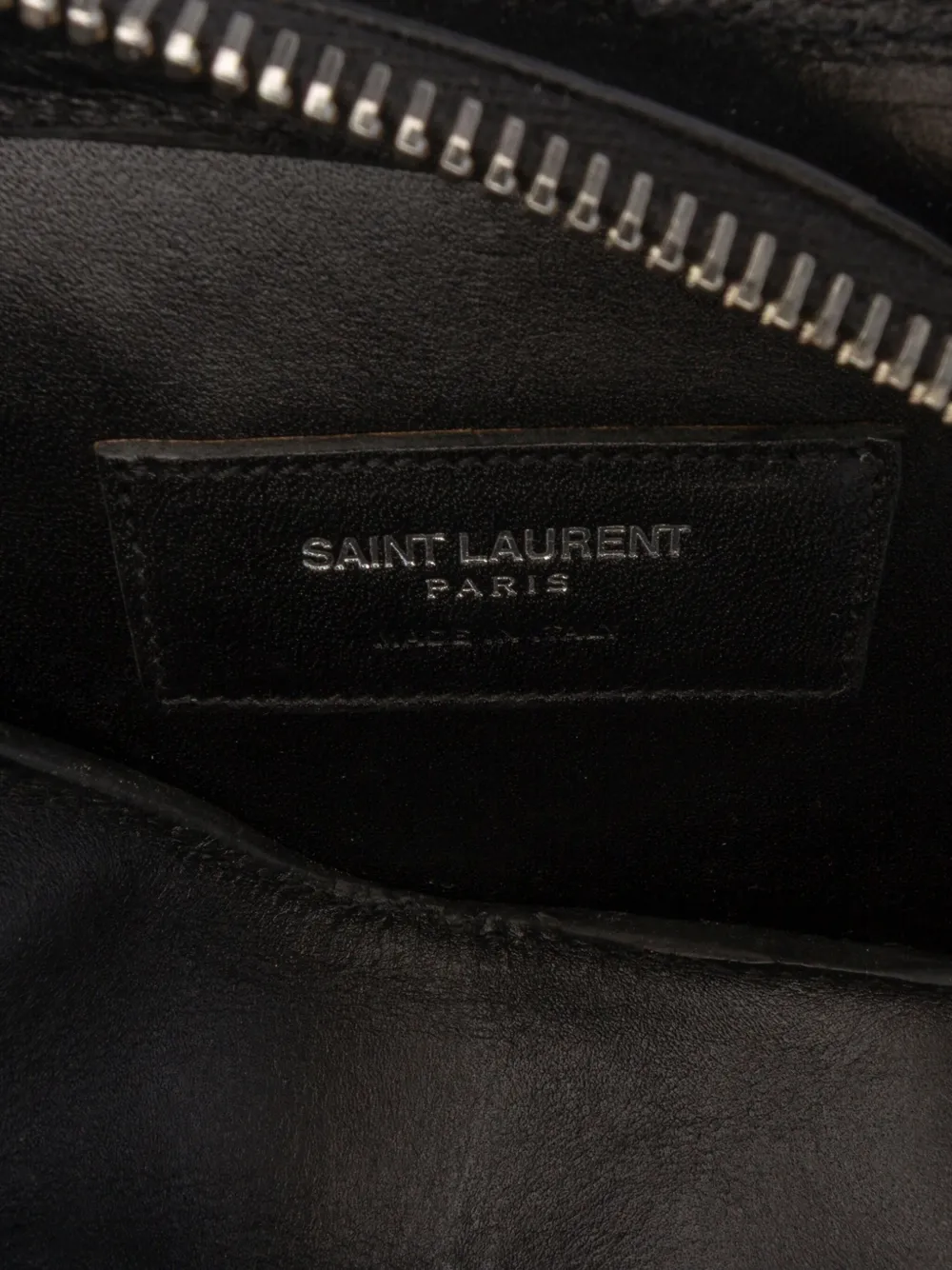 Saint Laurent Pre-Owned 2013-2025 Sequined Bo Gun Chain crossbody bag - Nero