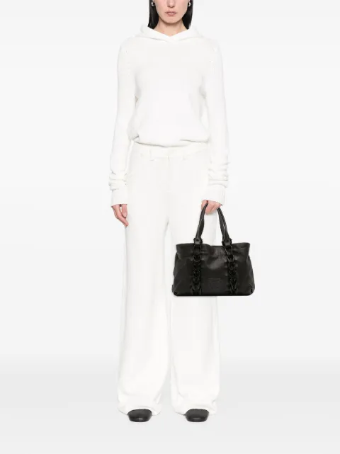 Ferragamo Pre-Owned 2000-2025 Leather Gancini Braided tote bag