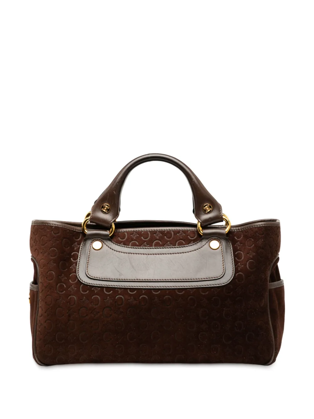 Celine Pre-Owned 2000 C Macadam Suede Boogie handbag | Brown | Image 1