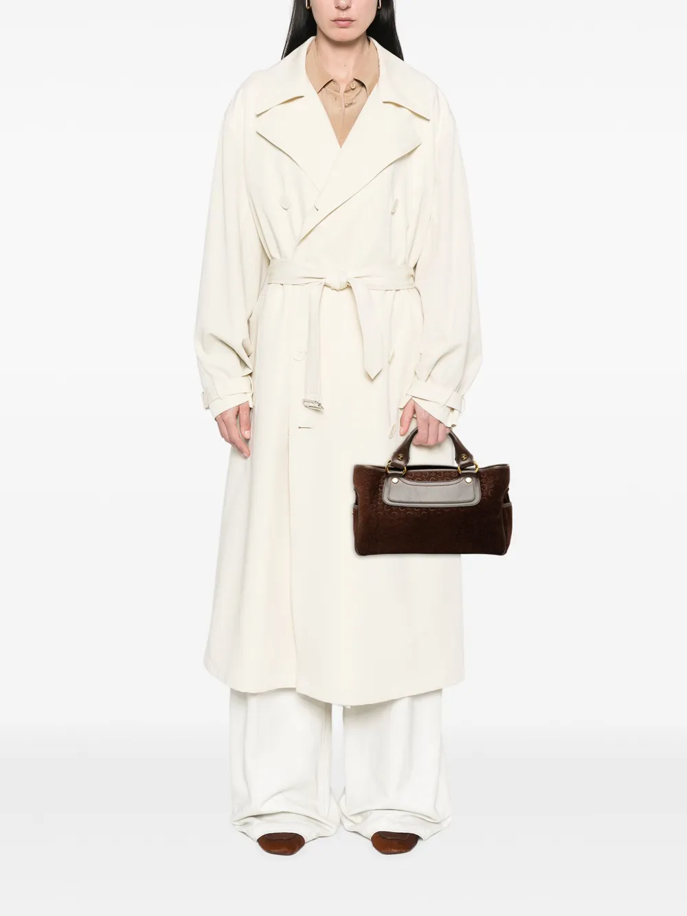Celine Pre-Owned 2000 C Macadam Suede Boogie handbag | Pre-Owned | Image 2