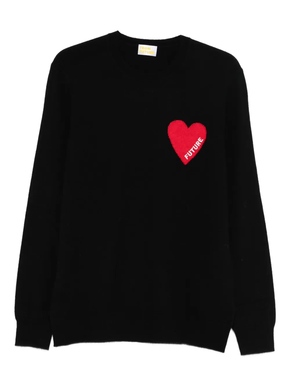 FROM FUTURE heart-motif sweater - Nero