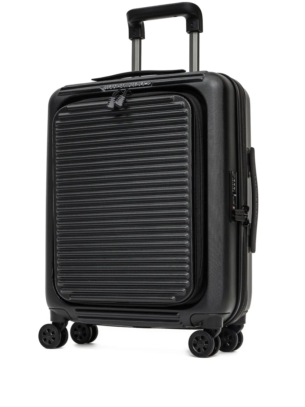 Mandarina Duck フロントポケット スーツケース - ブラック Mandarina Duck フロントポケット スーツケース - ブラック
