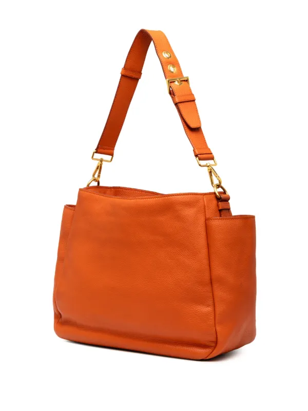Prada Pre-Owned 2000-2025 Vitello Daino Side Pocket Shoulder Bag