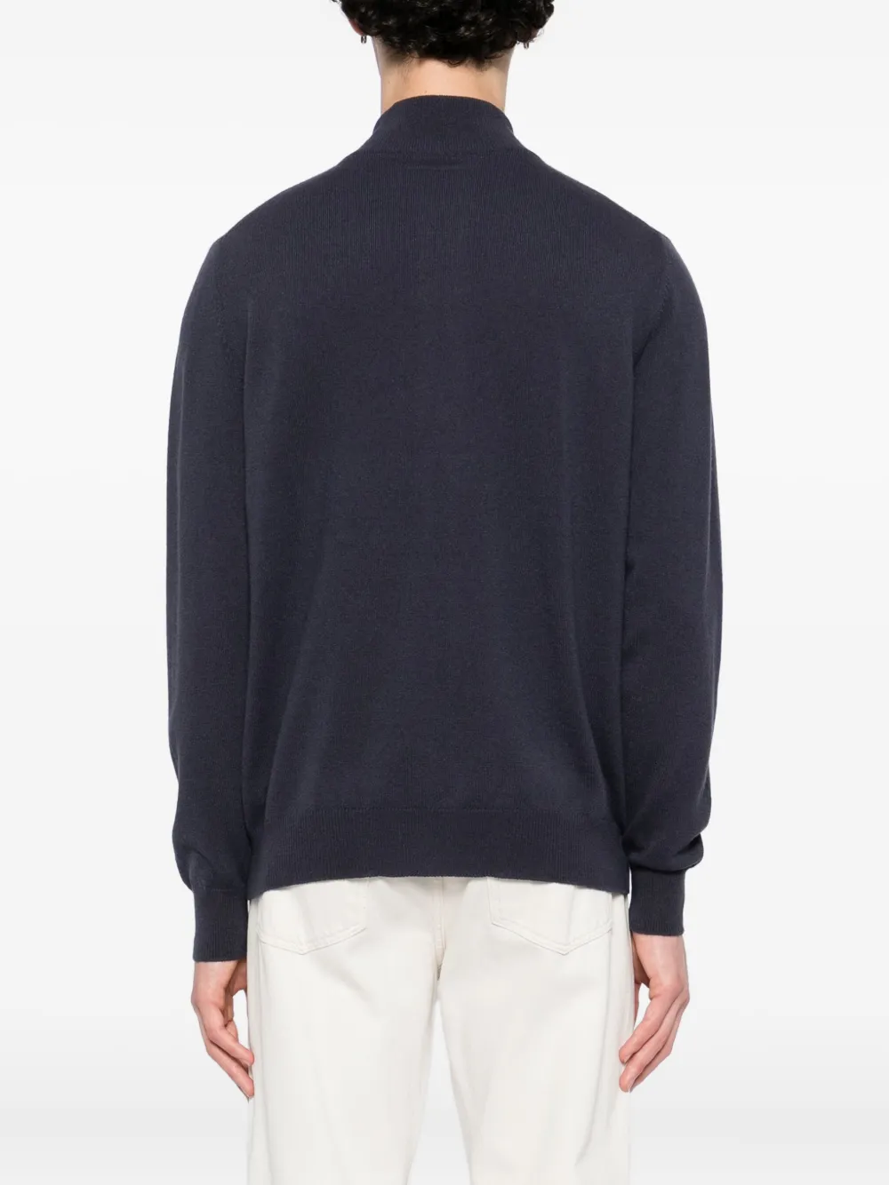 Kiton Trui met logoprint Blauw