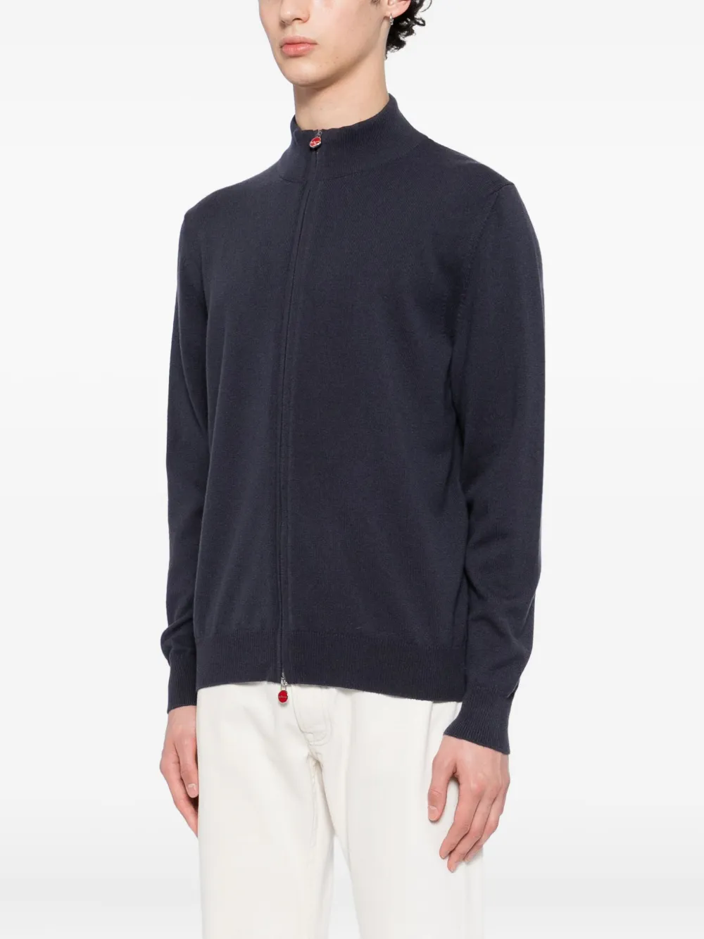 Kiton Trui met logoprint Blauw