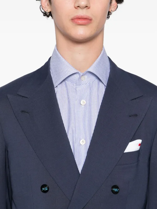 Kiton single-breasted Suit | Blue | FARFETCH