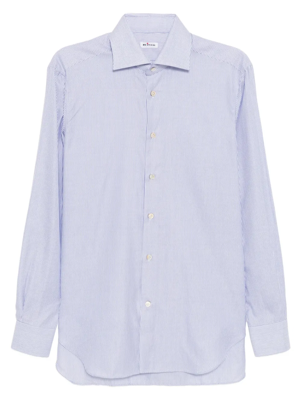 Kiton ストライプ シャツ - ブルー Kiton ストライプ シャツ - ブルー