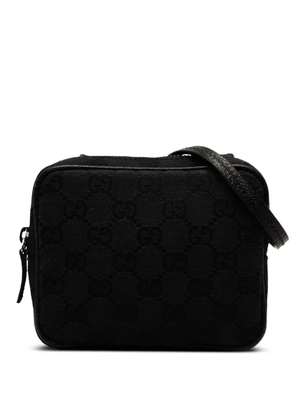 Gucci Pre-owned 2000-2015 GG Canvas Crossbody Bag in Black