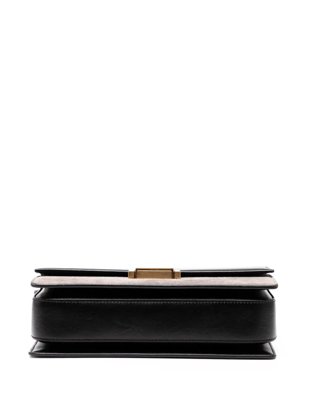 Pre-owned Saint Laurent 2018 Medium Calfskin And Suede Bellechasse Bag Crossbody Bag In Black