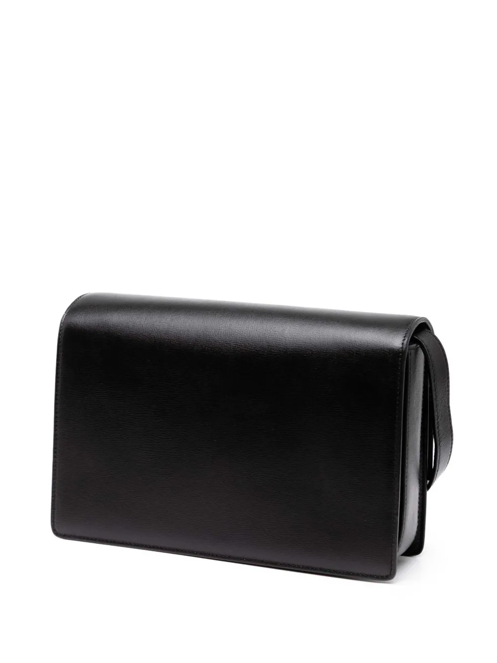 Pre-owned Saint Laurent 2018 Medium Calfskin And Suede Bellechasse Bag Crossbody Bag In Black