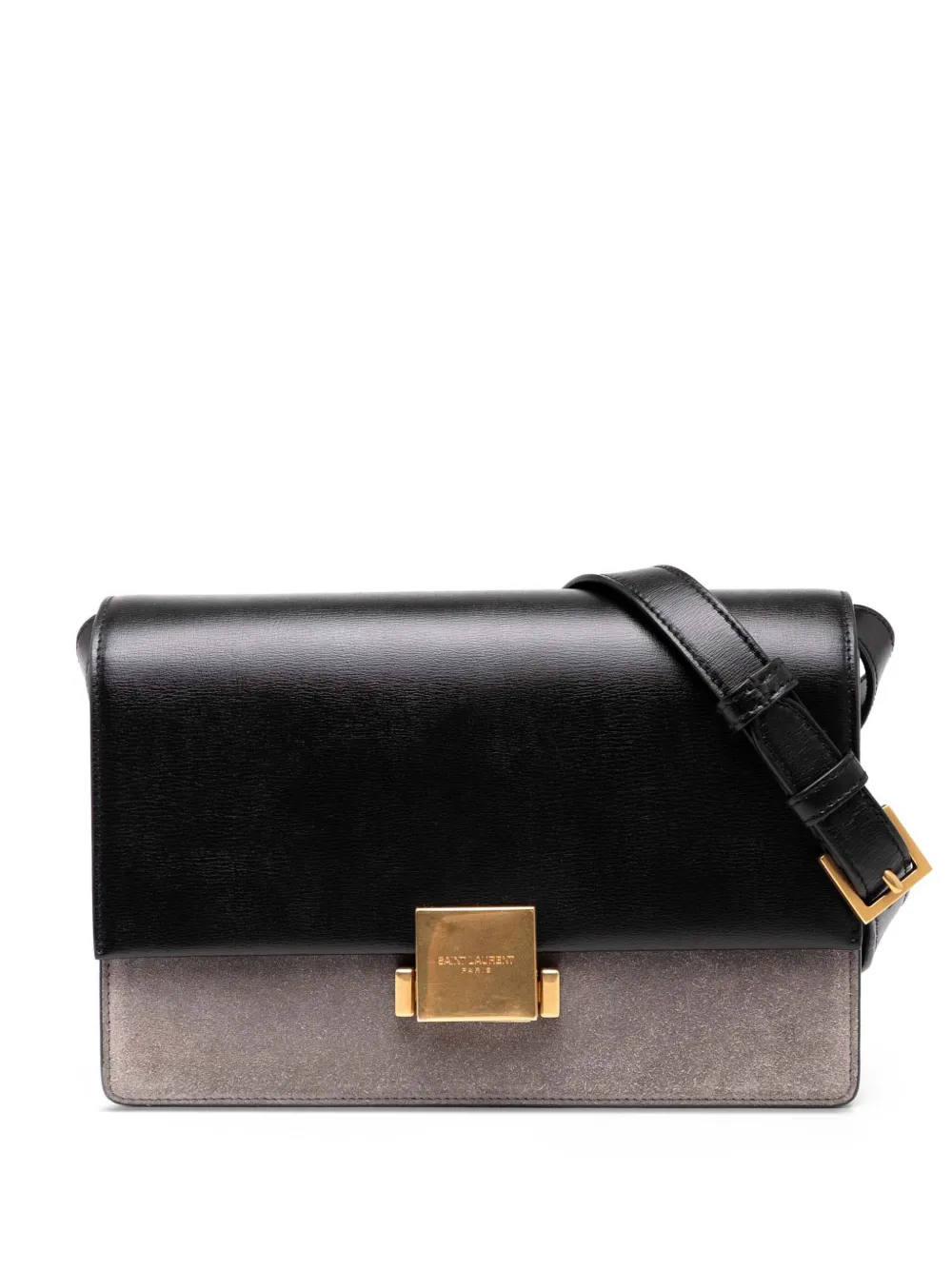 Saint Laurent Pre-Owned 2018 Medium Calfskin and Suede Bellechasse Bag crossbody bag - Nero