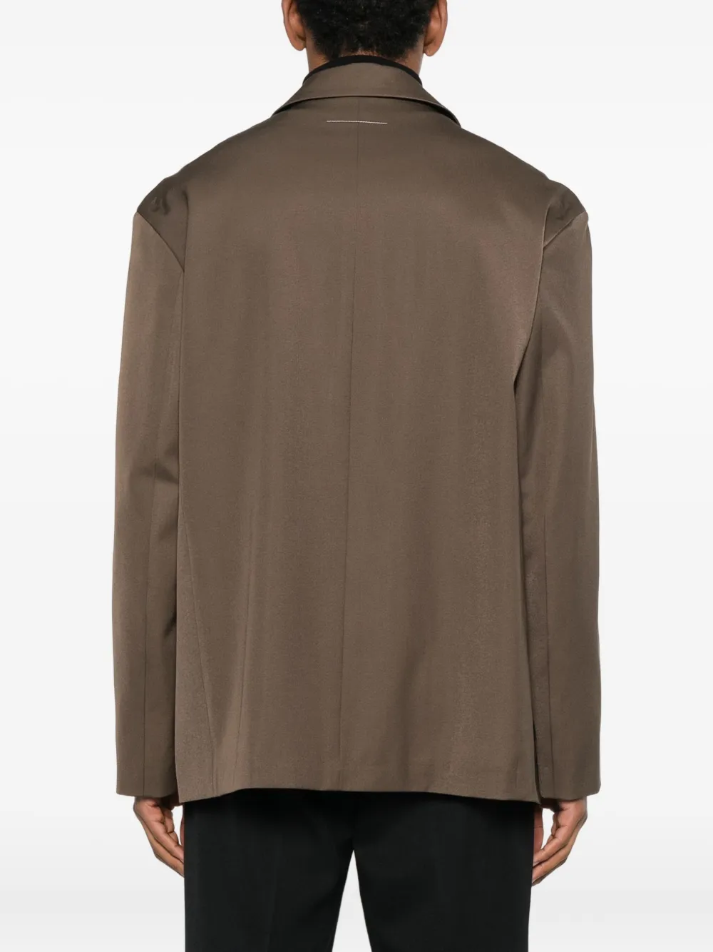 MM6 Maison Margiela Blazer met opgestikte zak Bruin