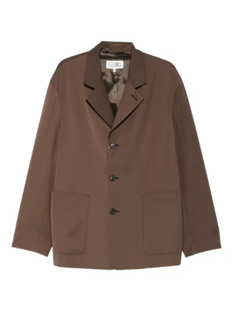 MM6 Maison Margiela blazer con bolsillo de parche