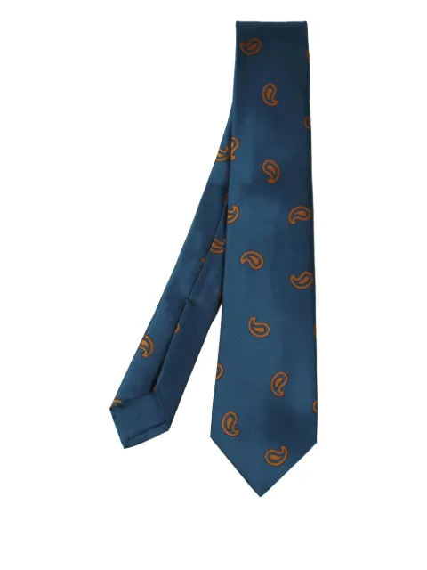 Kiton paisley-pattern tie