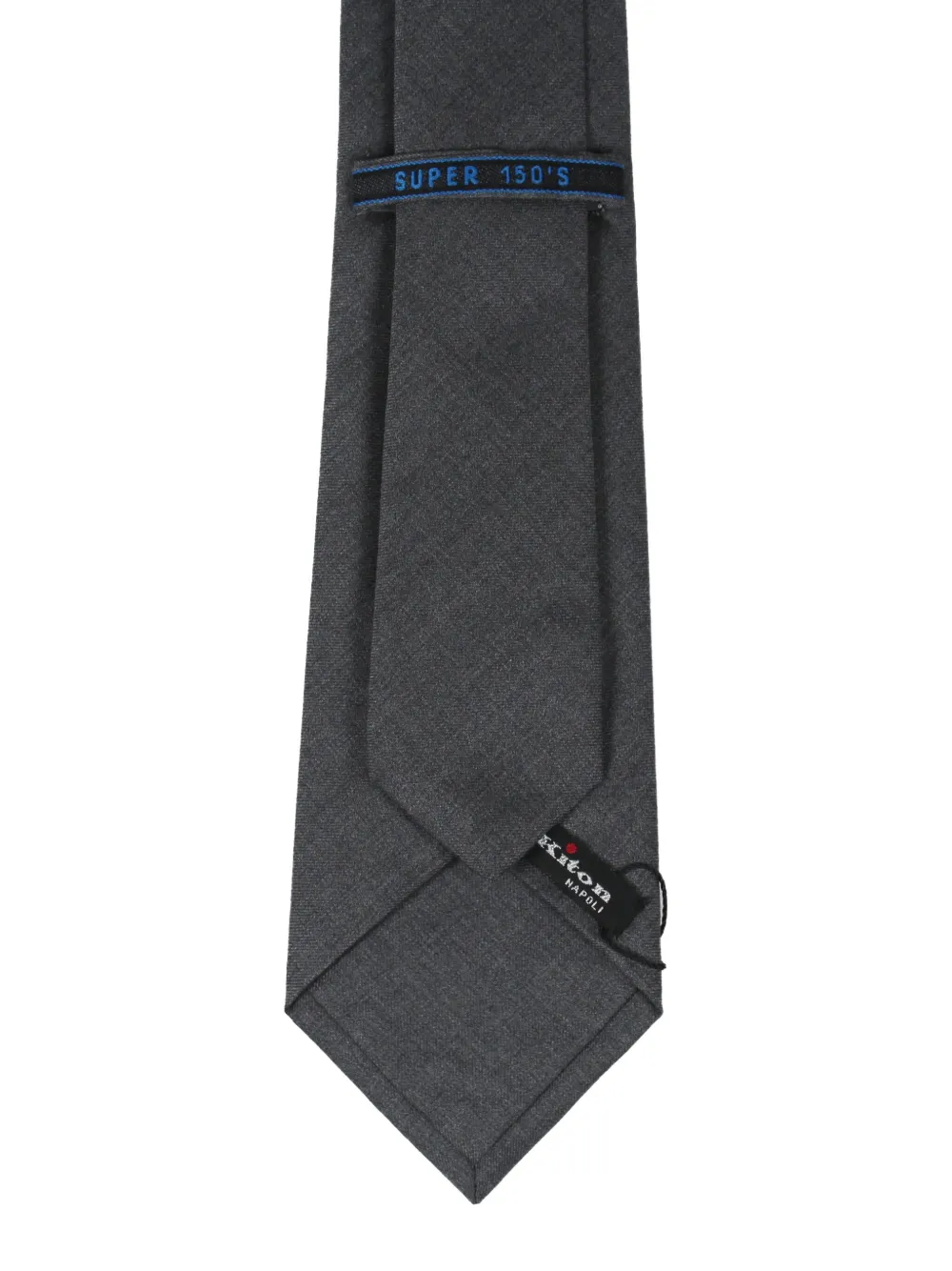 Kiton Wollen stropdas Grijs