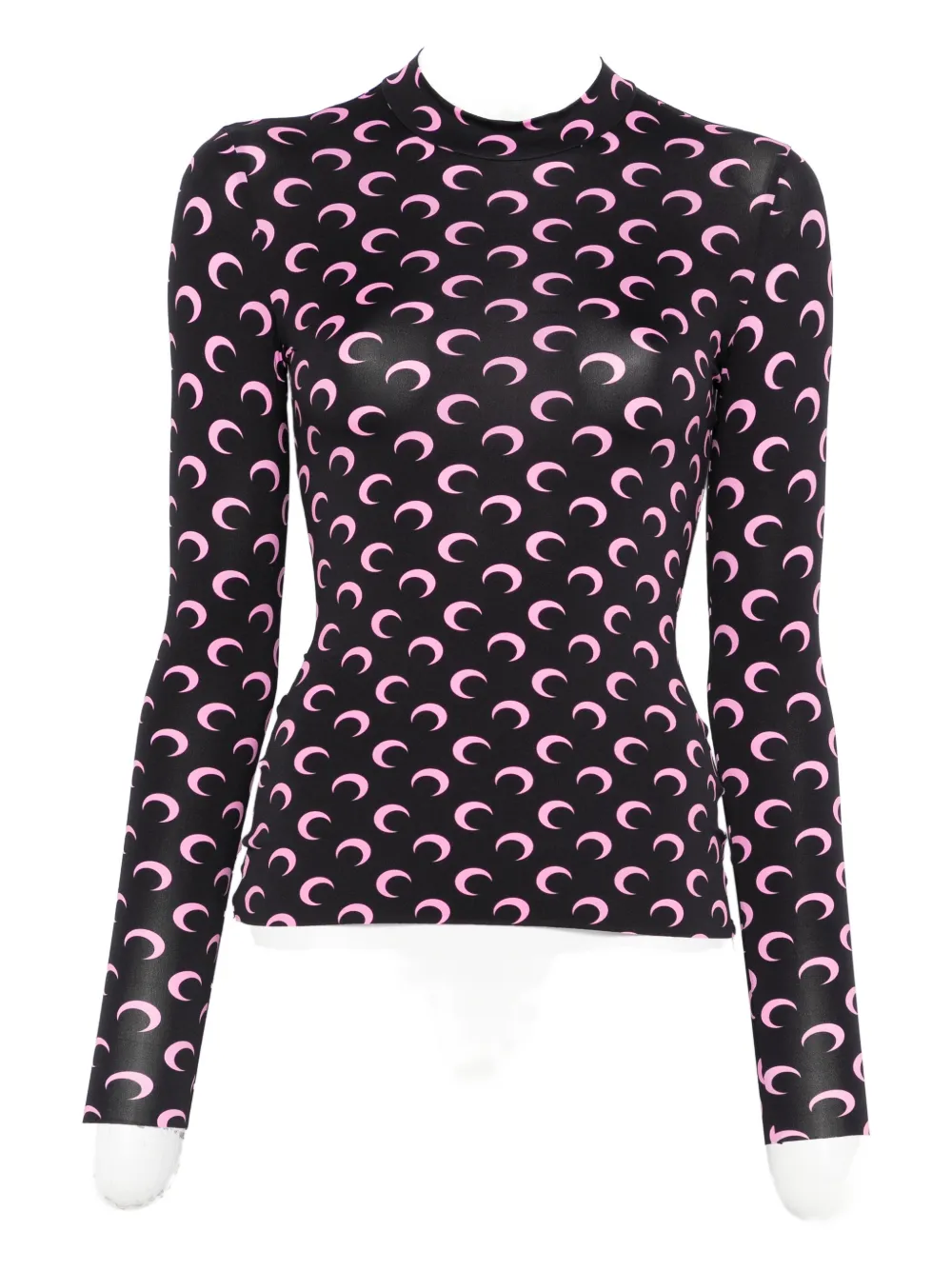 Marine Serre moon print top - Nero