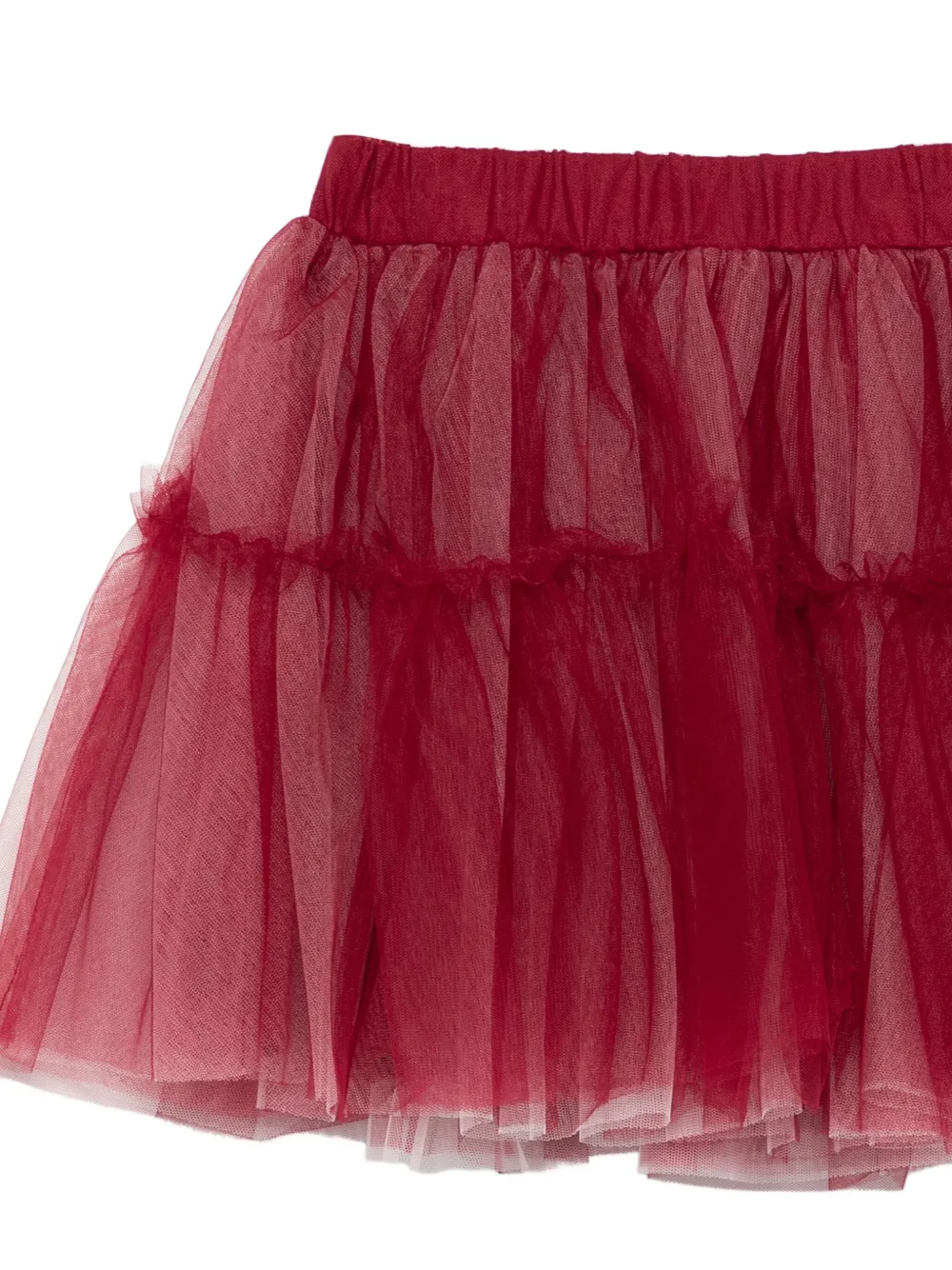LALALU Rok met ruches Rood