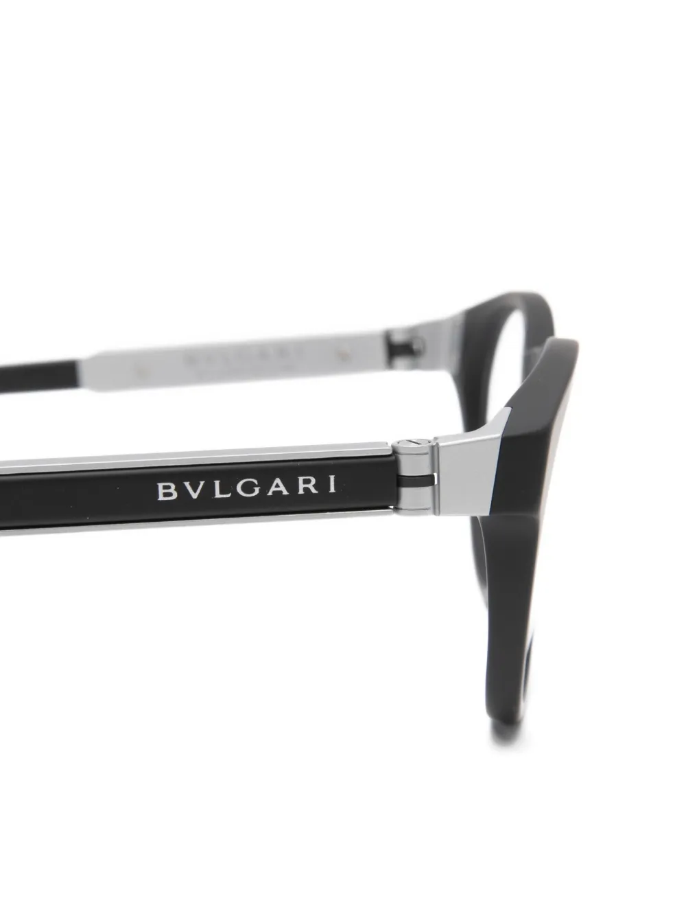 Bvlgari Round-frame Glasses in Black, view 3