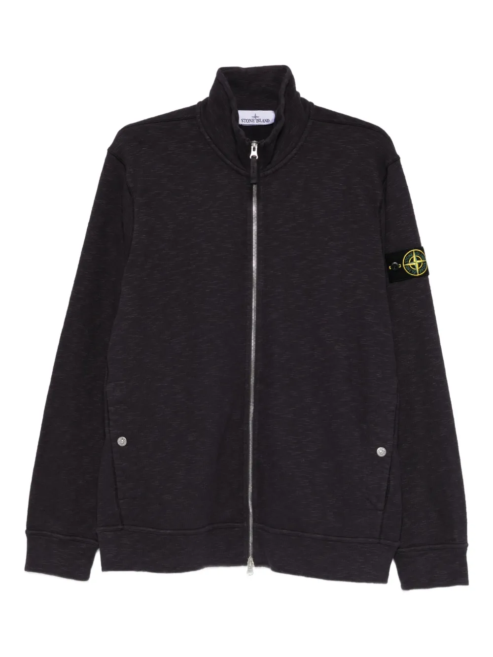 Stone Island zip-up sweatshirt | Black | Image 1