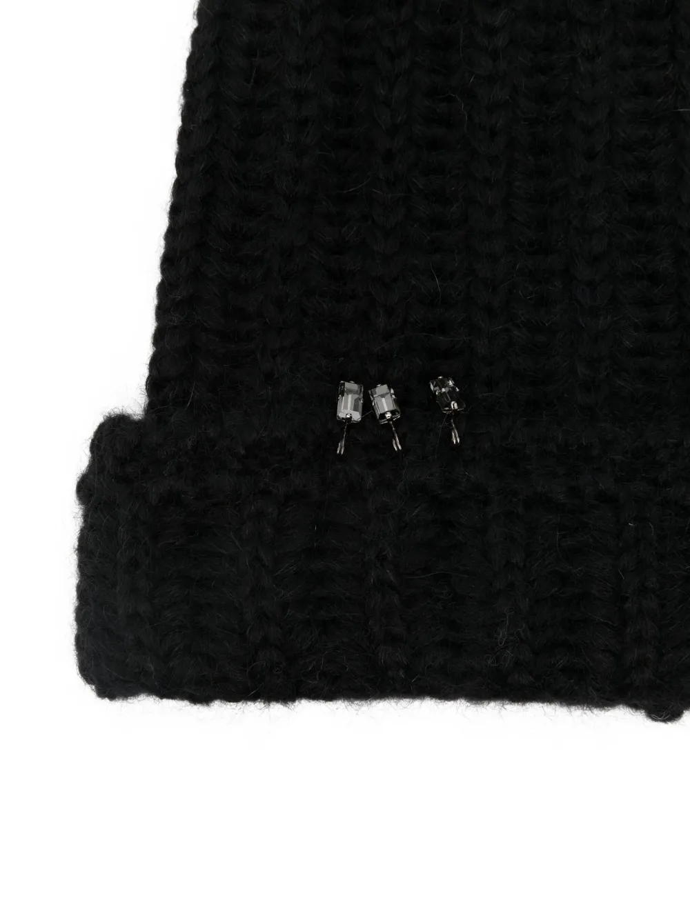 Ermanno Scervino Beaded Hat In Black