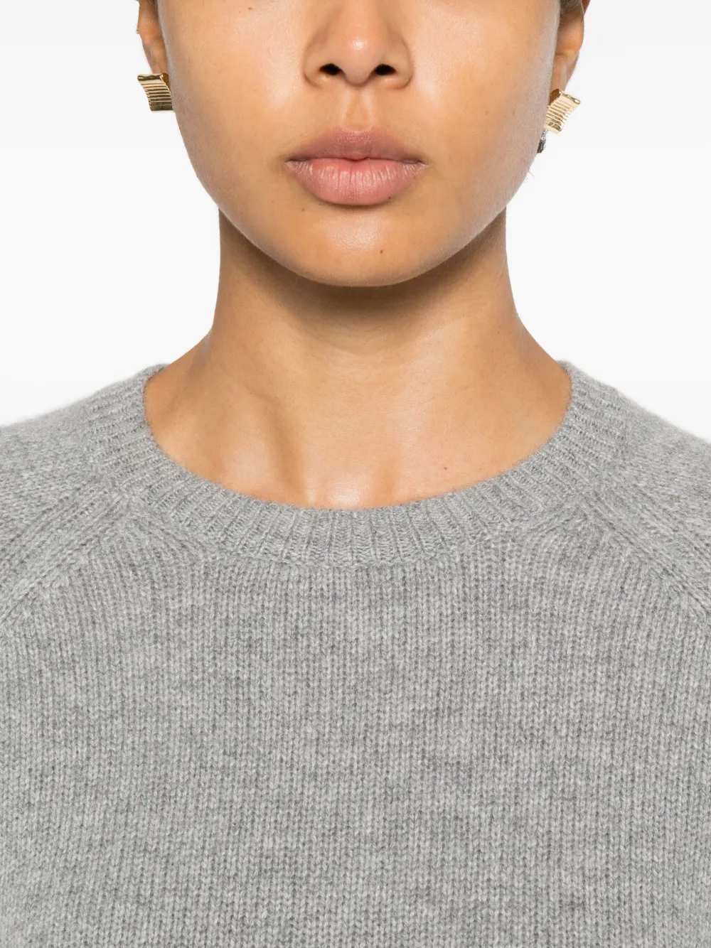 From Future Raglan Crewneck Sweater In Gray