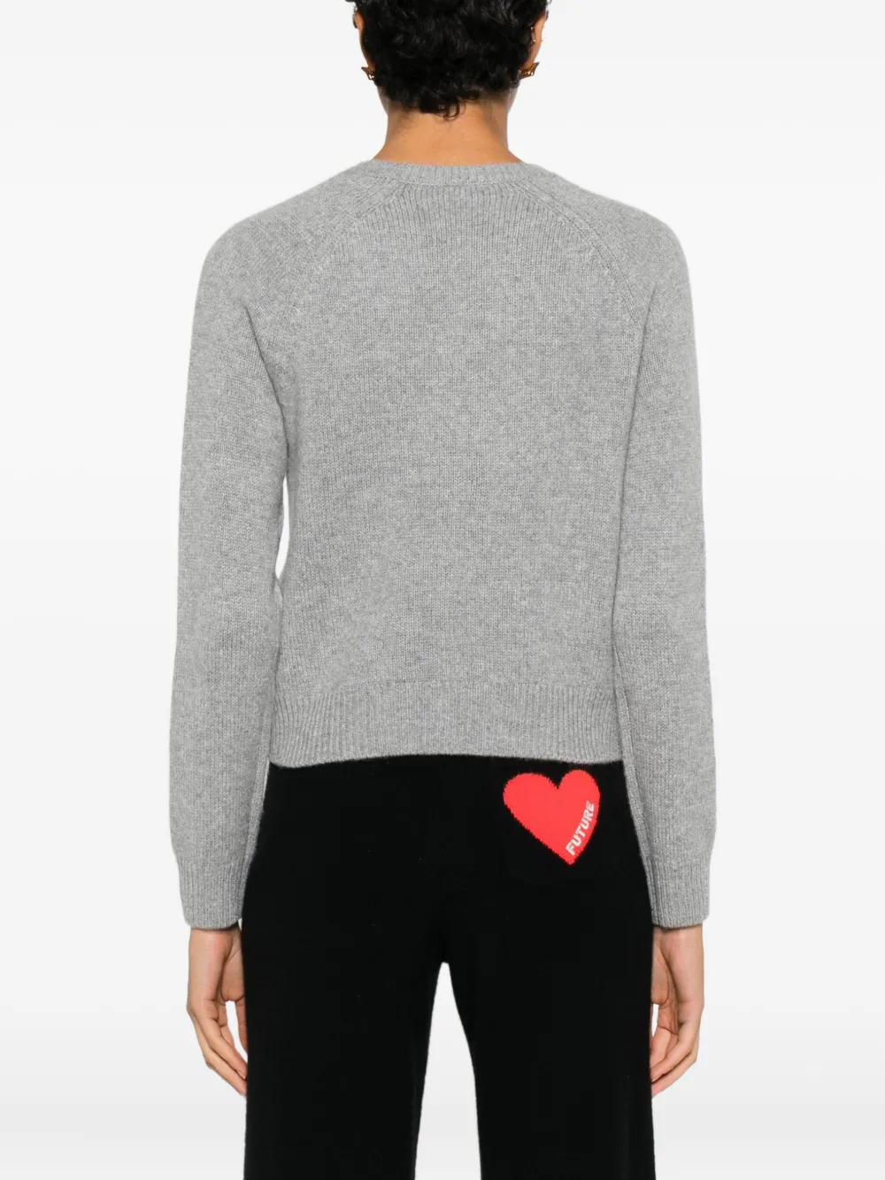 From Future Raglan Crewneck Sweater In Gray