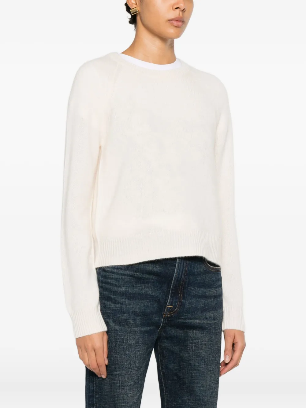 From Future Raglan Sleeve Sweater In Neutral