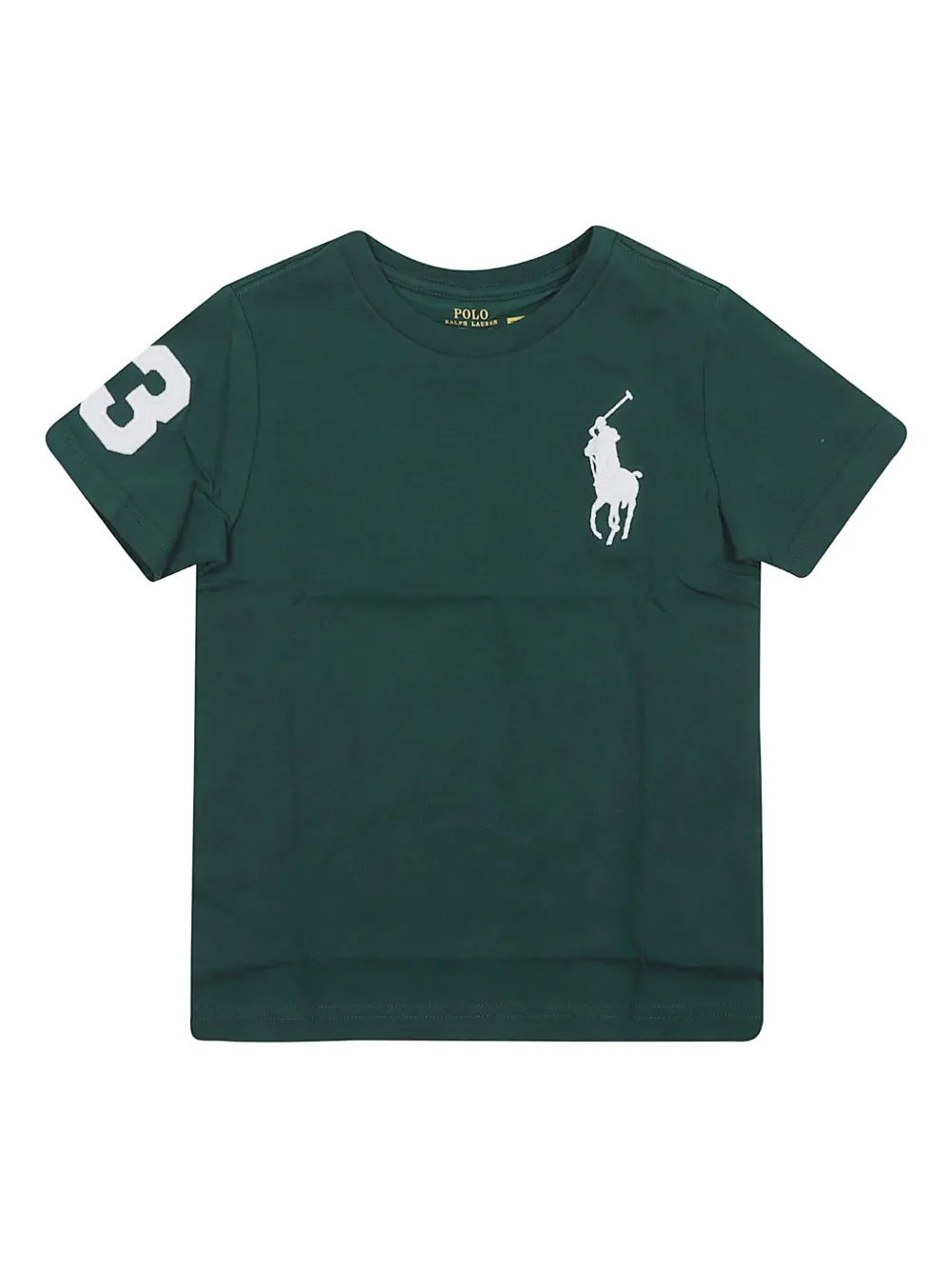POLO RALPH LAUREN KIDS Number Graphic T-shirt Groen