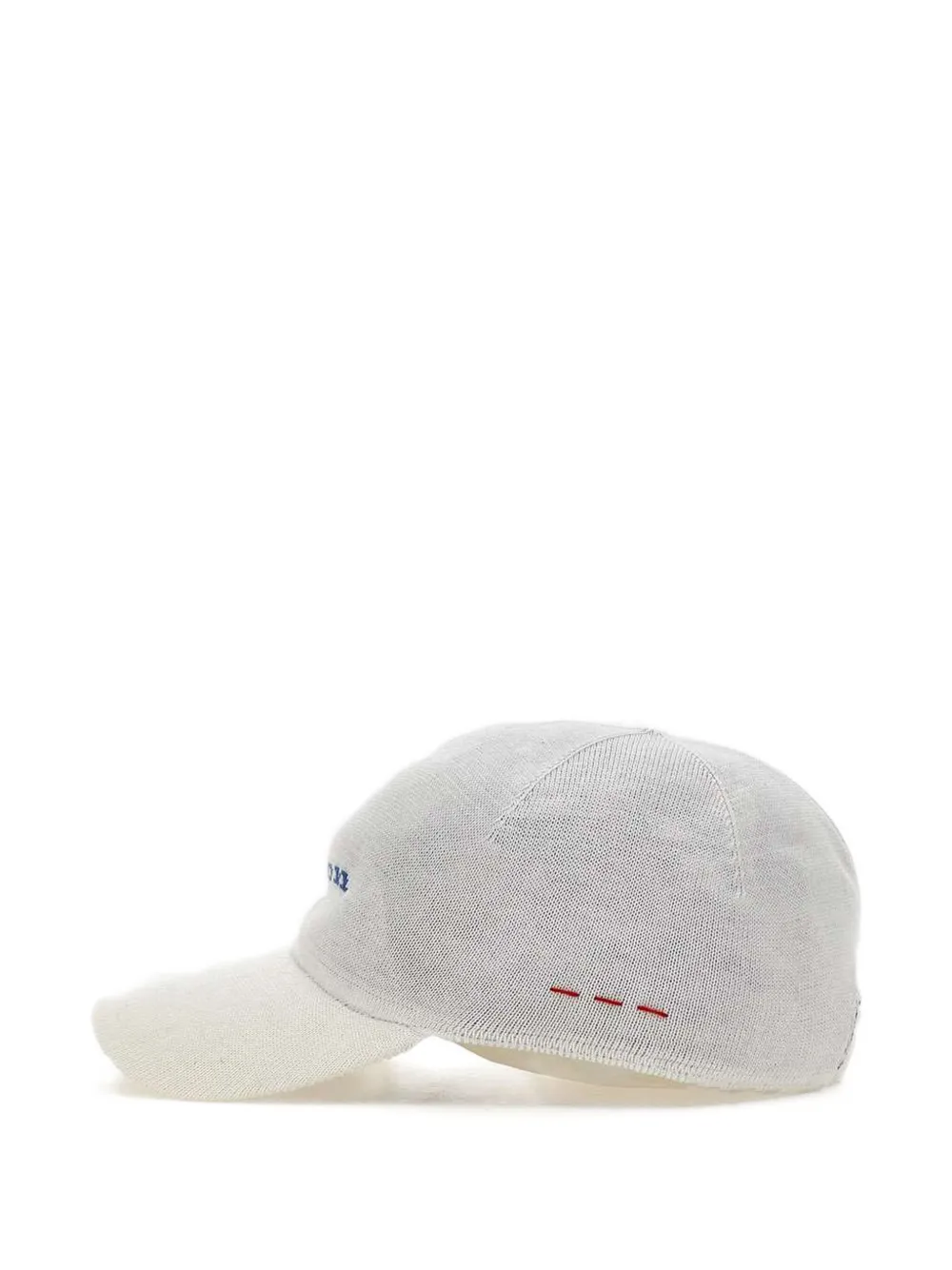 Kiton Honkbalpet met borduurwerk Wit