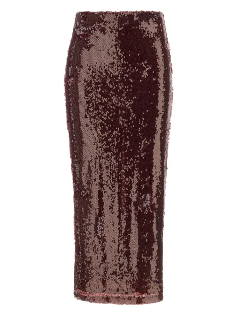 TWENTY FOURHAITCH Bahar sequin-embroidered skirt