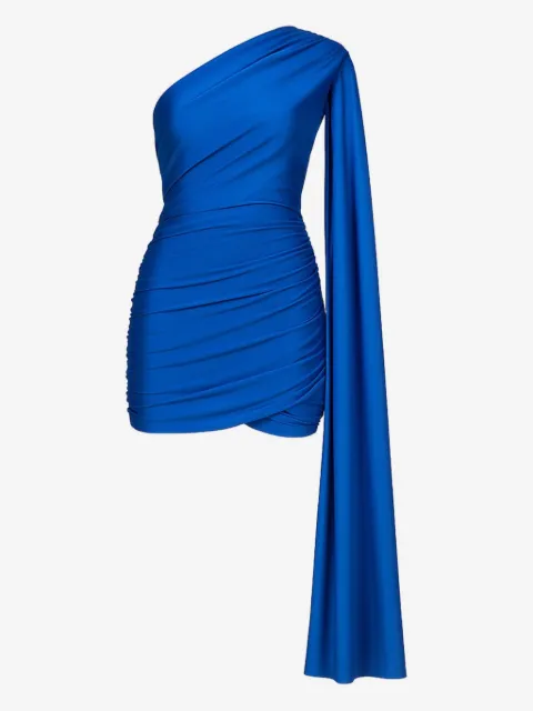 ROOM76 one-shoulder draped mini dress