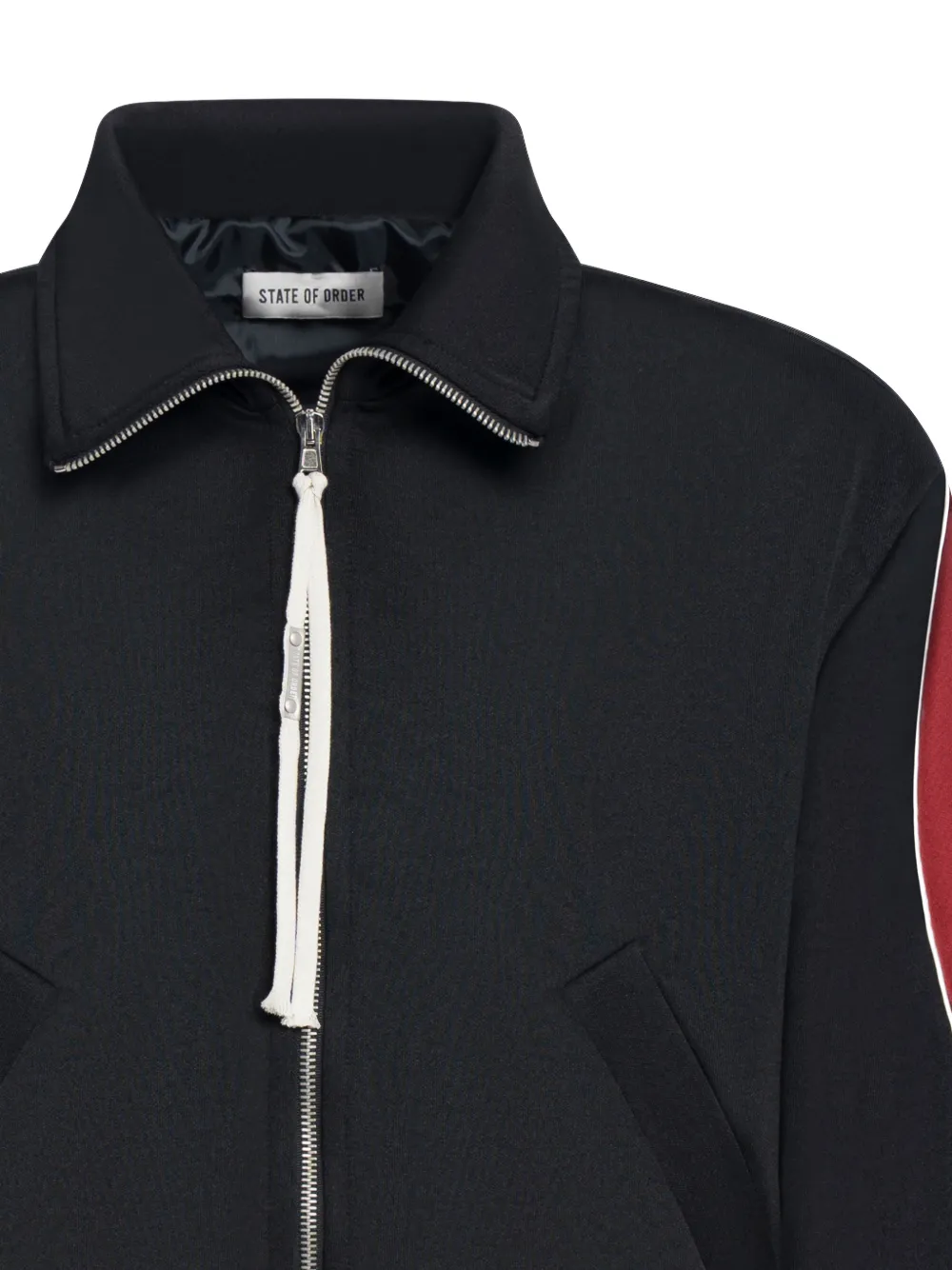 State Of Order Teknit Wave Casual Jacket In Black