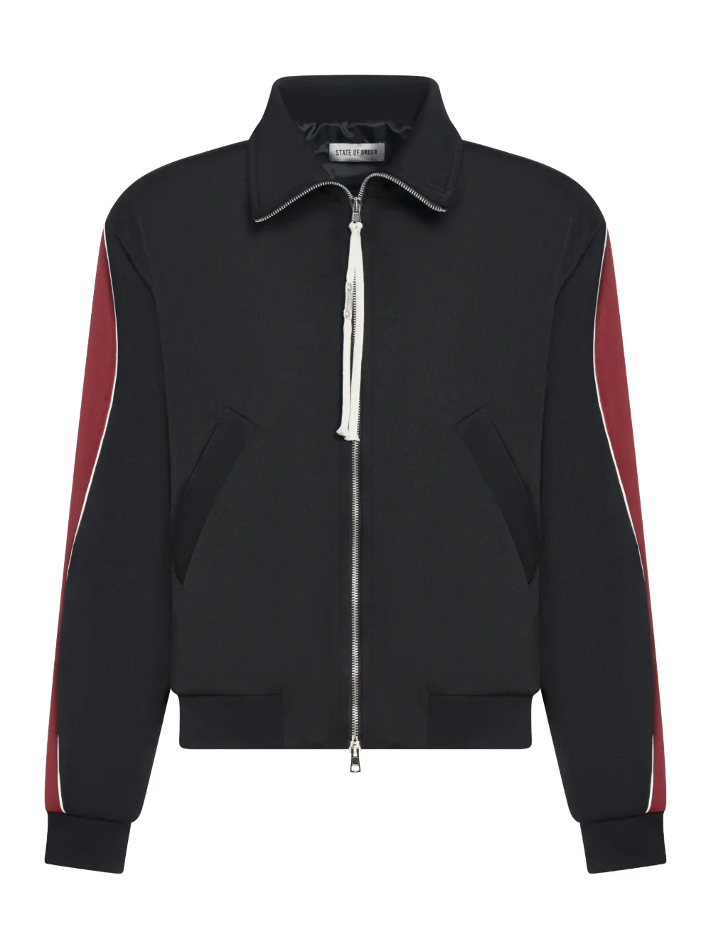 STATE OF ORDER zip panelled sweatshirt | Black | Image 1