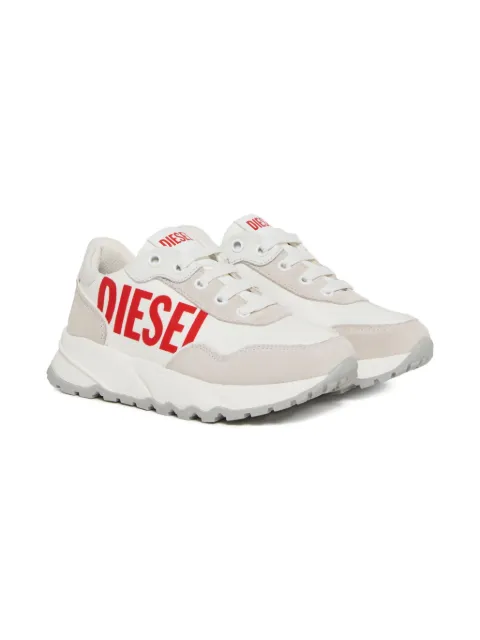 Diesel Kids logo inserts trainers