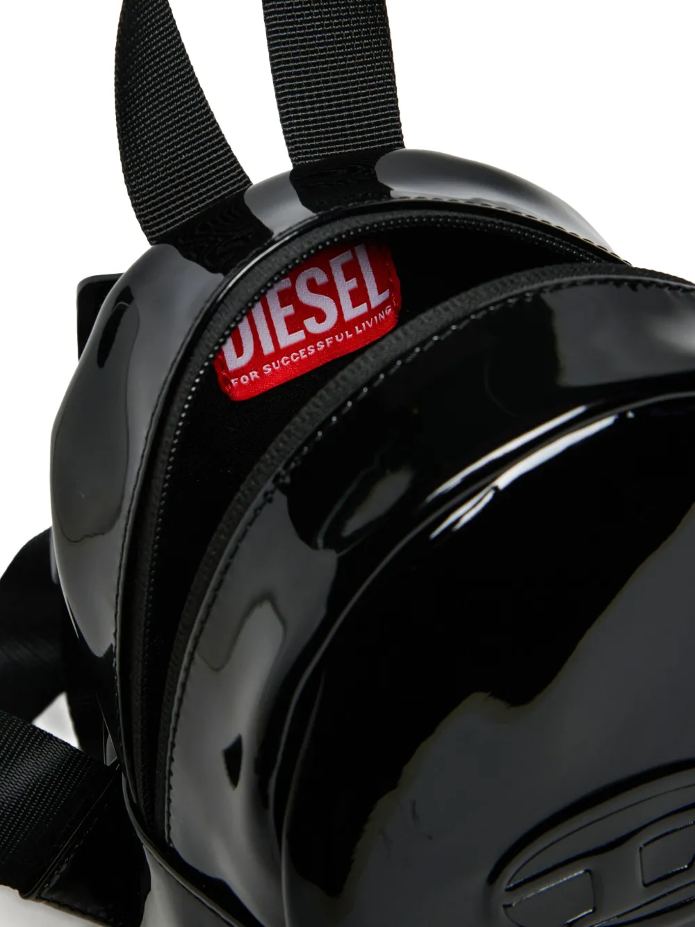 Diesel Kids Rugzak met logo-reliëf Zwart