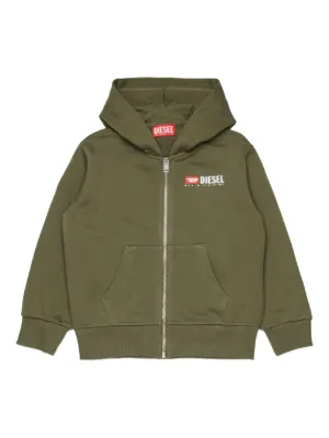 Diesel Kids ジップアップ パーカー | ブラック | FARFETCH JP