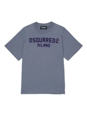 Fendi Kids ロゴ Tシャツ | ブルー | FARFETCH JP