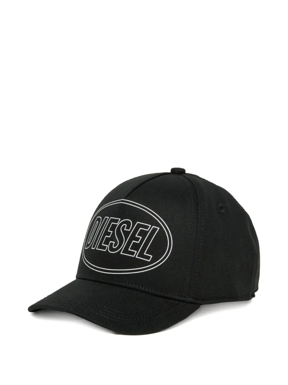 Diesel Kids Cappello da baseball con visiera e logo - Nero